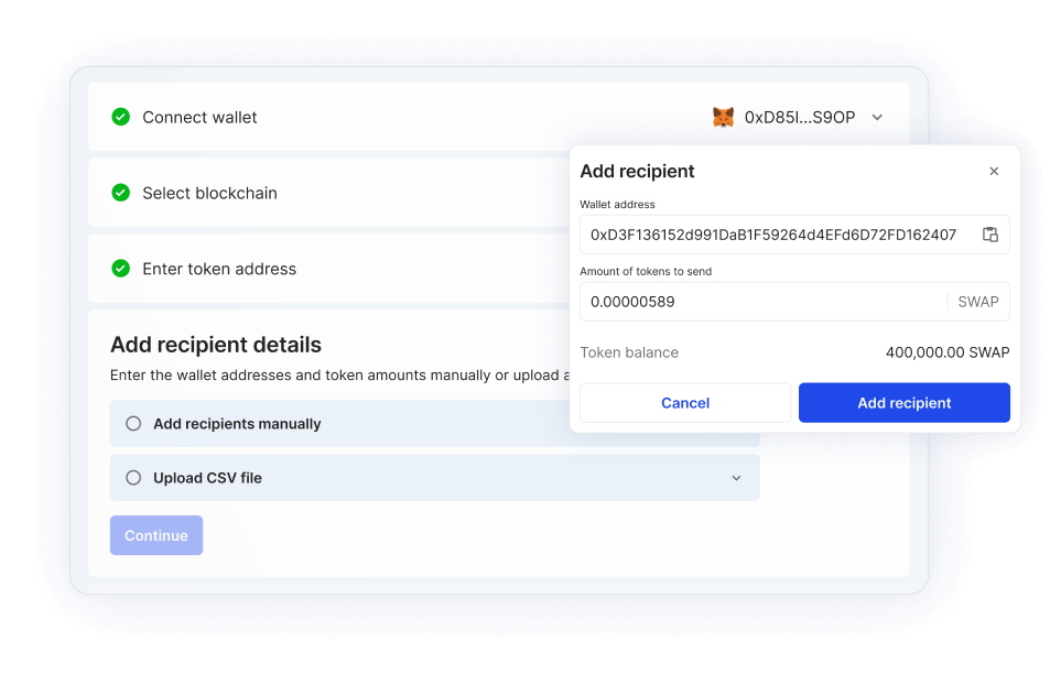 Simplify the way you send tokens